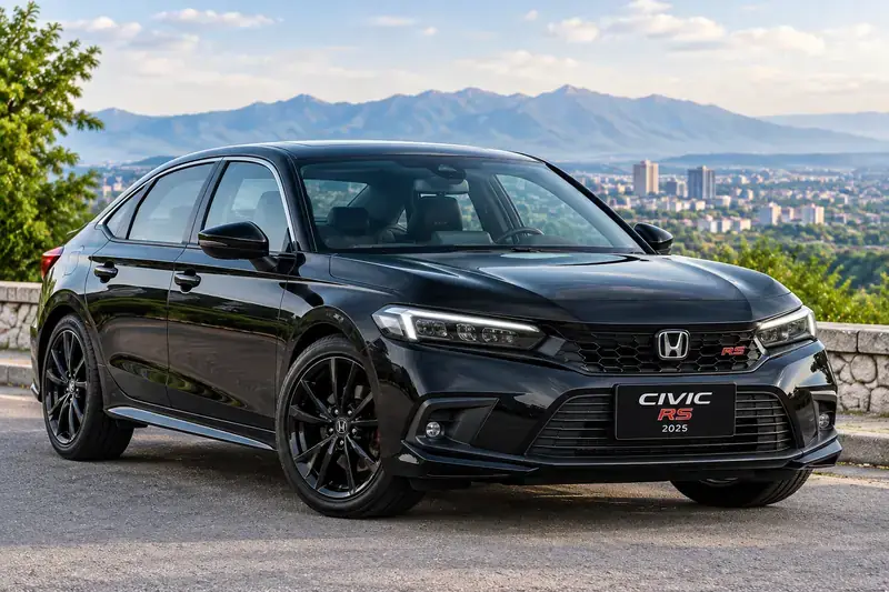 Silver Honda Civic 11th Gen sedan available for rent in Islamabad