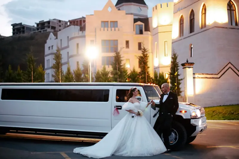 Black limousine available with a driver for VIP occasions in Islamabad