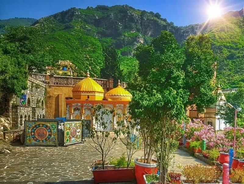 Saidpur Village, a restored heritage village near the Margalla Hills in Islamabad