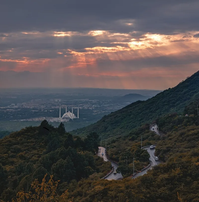 Hiking trail in the Margalla Hills National Park, Islamabad